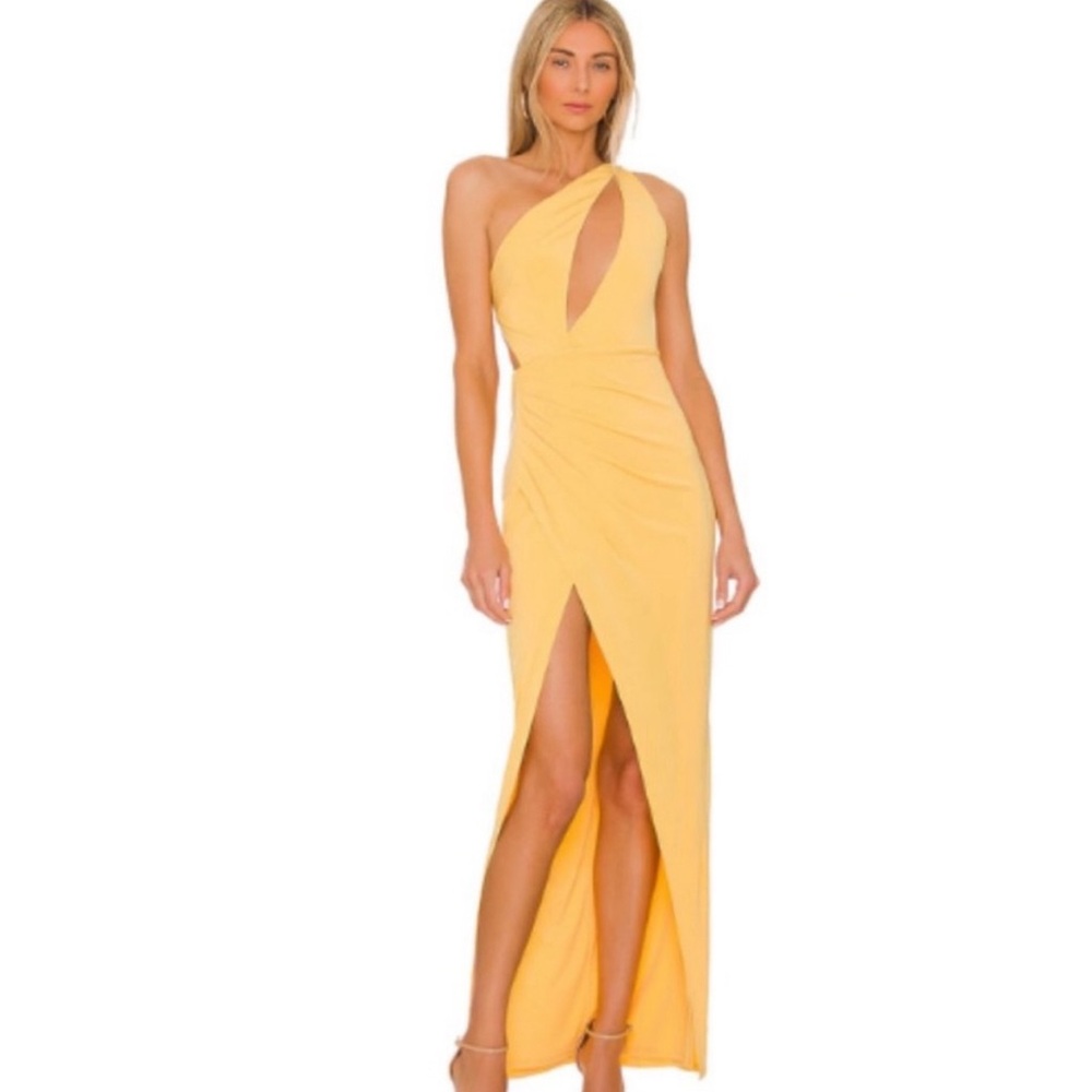 X REVOLVE PARKER MAXI DRESS IN YELLOW Michael Costello